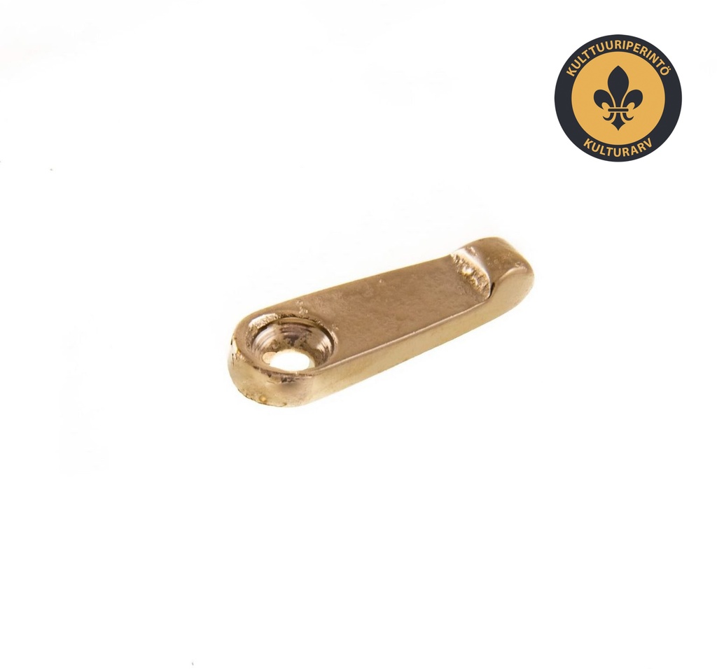 Ikkunasalpa yksinkertainen malli, Kellokoski. Messinki.