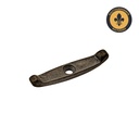 Ikkunasalpa tupla malli, Kellokoski. Mustapatinoitu messinki.