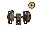 Ikkunasuljin Kellokoski, tuplamalli. Mustapatinoitu messinki.