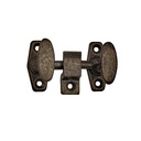 Ikkunasuljin Kellokoski, tuplamalli. Mustapatinoitu messinki.