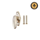 Ikkunalukon ikkunasuljin, malli Huvilakatu Helsinki. Niklattu messinki.