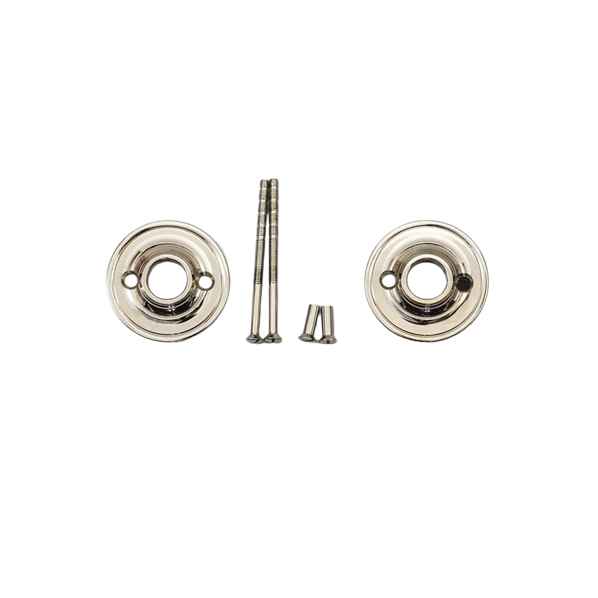 Peitekilvet, pyöreät, sorvattu reunus, niklattu messinki, 50 mm, myydään pareittain