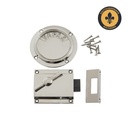 WC-lukko Suomi, näyttö ja lukko, niklattu messinki