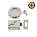 WC-lukko Ruotsi, näyttö ja lukko, niklattu messinki