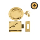 WC-lukko Ruotsi, näyttö ja lukko, messinki