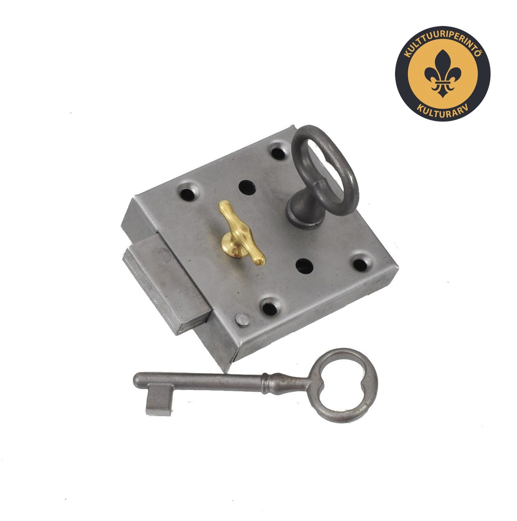 Komeron ja WC:n lukko, oikea ja vasen, teräs