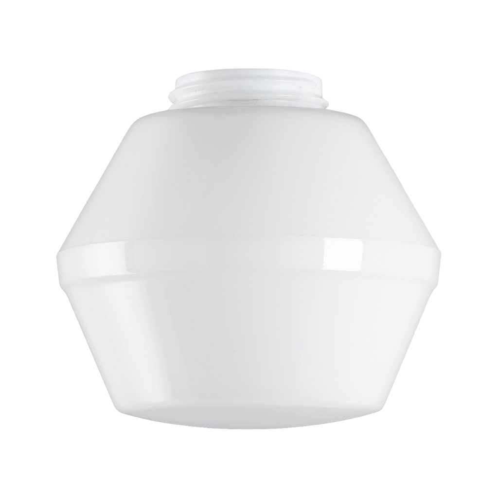 Kupu "IföKupu" kiiltävä opaalilasi, kierre 84,5 mm Ø 200 mm korkeus 162 mm