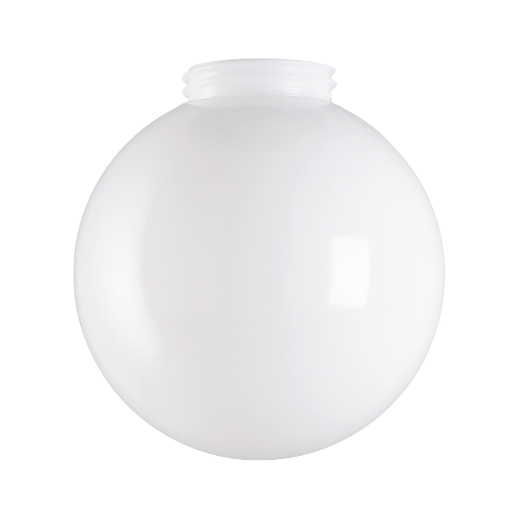 Kupu valkoinen akryyli glob kierre 84,5 mm Ø 200 mm korkeus 189 mm