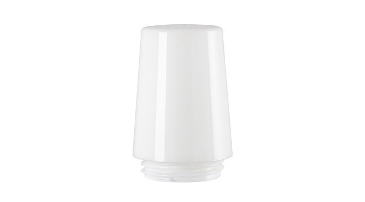 Kupu Bernadotte E27 kiiltävä opaalilasi, kierre 84,5 mm Ø 100 mm korkeus 124 mm