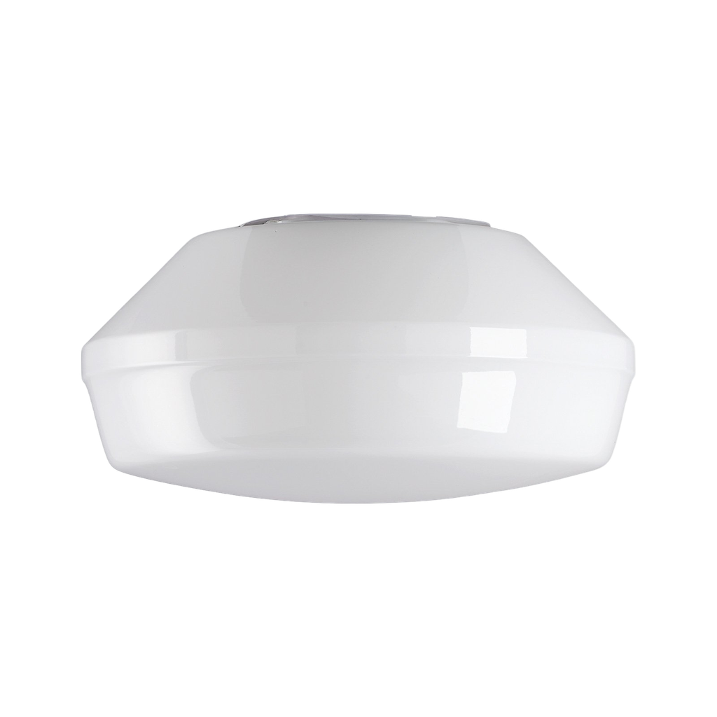 Kupu kiiltävä opaalilasi, metallikierre 99 mm Ø 265 mm korkeus 130 mm