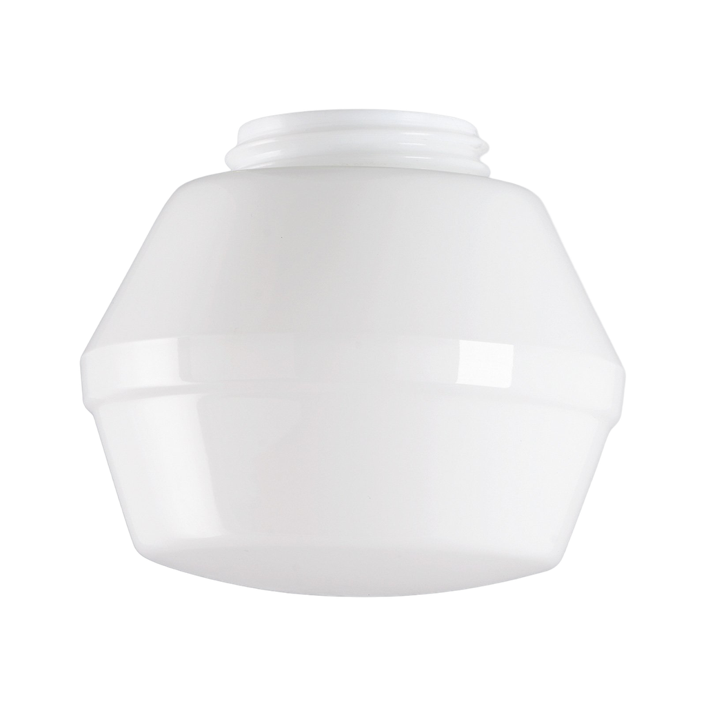 Kupu "IföKupu" kiiltävä opaalilasi, kierre 84,5 mm Ø 170 mm korkeus 125 mm