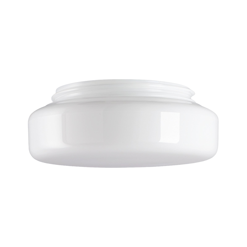 Kupu "Osten" kiiltävä opaalilasi, kierre 185,5 mm Ø 240 mm korkeus 73 mm