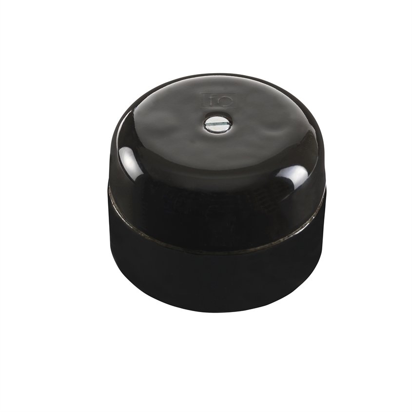 Jakorasia Pyöreä Ø50mm Musta Posliini