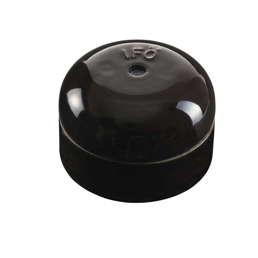 Jakorasia Pyöreä Ø55mm Musta Posliini