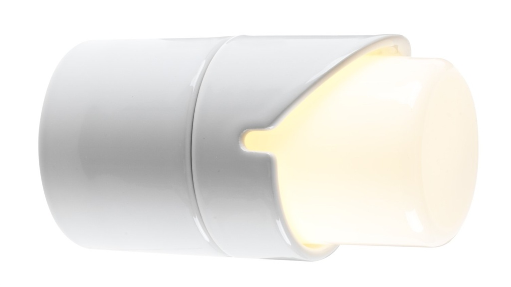 Light On kuvulla, valkoinen IP44 E27 60W