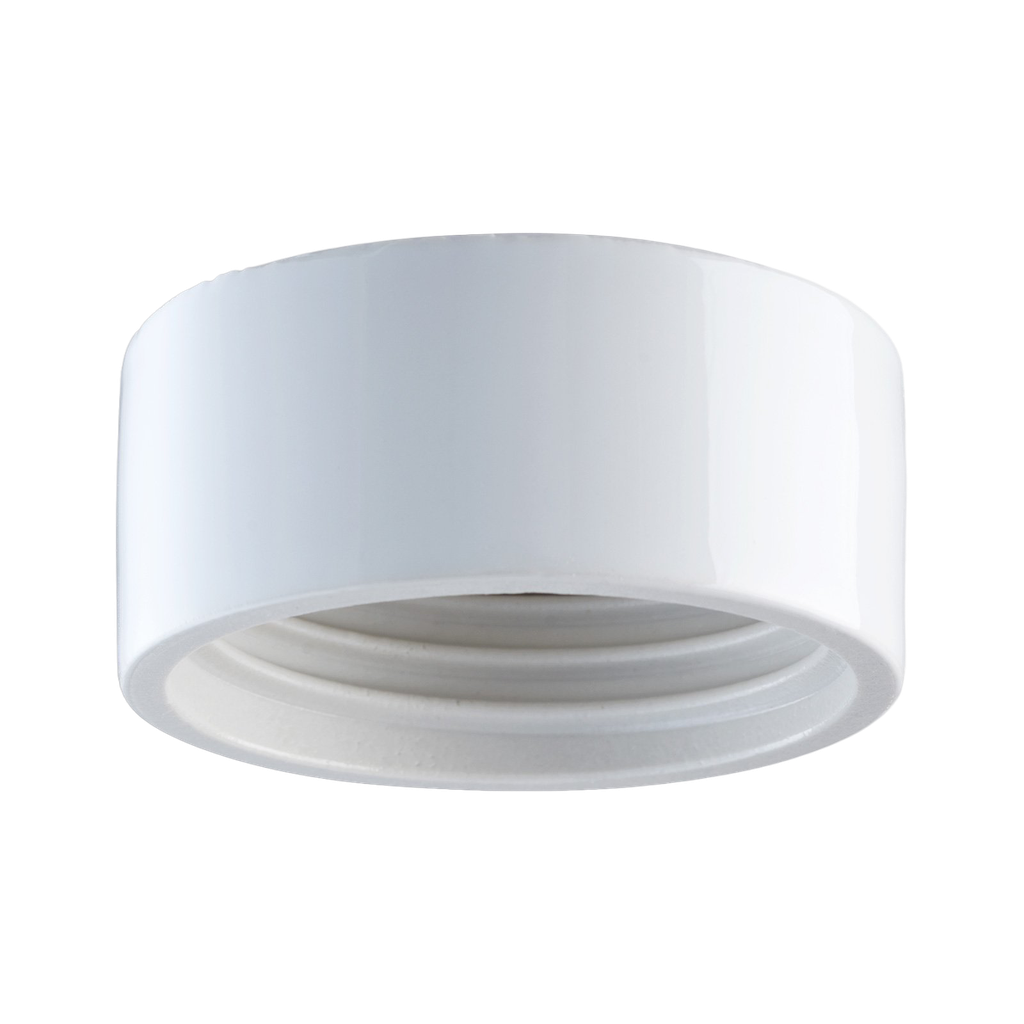 Lampunkanta,  kierre 84,5 mm valkoinen IP20 suora. Toimitetaan ilman LED-moduulia, max 8W