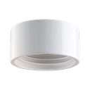 Lampunkanta,  kierre 99 mm valkoinen IP44 suora.  Kytketään takaa (ei pinta). Toimitetaan ilman LED-moduulia, max 8W