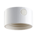 Lampunkanta,  kierre 84,5 mm valkoinen IP54 suora. Pinta-asennus. Toimitetaan ilman LED-moduulia, max 8W