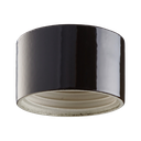 Lampunkanta,  kierre 84,5 mm musta IP54 suora.  Kytketään takaa (ei pinta). Toimitetaan ilman LED-moduulia, max 8W