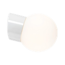 Classic Glob-matta opaalilasi Ø 150 mm valkoinen IP54-viiste, kierre 84,5 mm, LED 8W 800lm 3000K