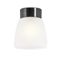 Open Klara, huurrettu lasi, musta lampunkanta,  IP21 suora E27 75W