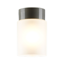 Open Tina, huurrettu lasi, harmaa lampunkanta, IP21 suora E27 75W
