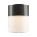 Opus 100, korkeus 125 mm, vharmaa, IP44, suora, LED 8W 800lm 3000K Ra>90