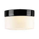 Opus 200, korkeus 131 mm, musta, matta opaalilasinen lasikupu, 12W välkkymätön LED 1350lm 3000K Ra>90