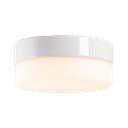 Opus 200, korkeus 100 mm, valkoinen, matta opaalilasinen lasikupu, 12W välkkymätön LED 1300lm 2700K Ra>90