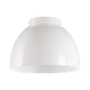 Varjostin, valkoinen polyeteeni, kierre 84,5 mm Ø 170 mm korkeus 105 mm