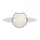 Saturnus valaisimen lasikupu Lamplab Ø240 mm