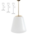 Leija kattovalaisin opaali 780mm E27 IP20 pinnoittamaton messinki Ø270 mm  