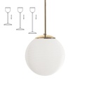 Rille kattovalaisin opaali 580mm E27 IP20 pinnoittamaton messinki Ø300 mm  