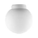 Kupu glob kiiltävä opaalilasi, kierre 123,5 mm Ø 200 mm korkeus 169 mm