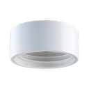 Lampunkanta,  kierre 84,5 mm valkoinen IP20 suora. Toimitetaan ilman LED-moduulia, max 8W