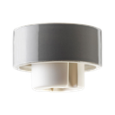Lampunkanta, harmaa, kierre 84,5 mm IP20 suora, G24 q1 10/13W